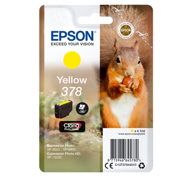 [113881] Epson Cartucho de tinta amarillo 360 páginas C13T37844010 (378)