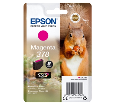 [113880] Epson Cartucho de tinta magenta 360 páginas C13T37834010 (378)