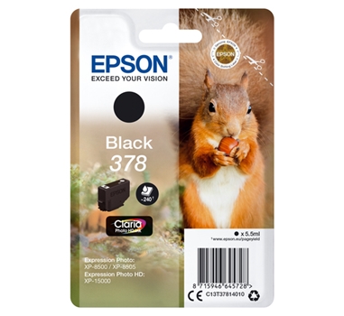 [113878] Epson Cartucho de tinta  negro 240 páginas C13T37814010 (378)