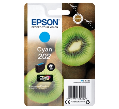 [113846] Epson Cartucho de tinta cian 300 paginas C13T02F24010 (202)