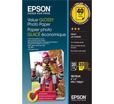 [113838] Epson Papel C13S400044 (Value Glossy Photo Papier)