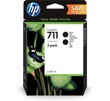 [113760] HP Multipack 2 cartuchos de tinta CZ133A 80 ml P2V31A (711)