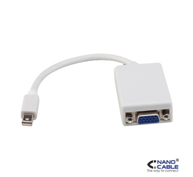 [106740] Nanocable - Adaptador Mini Displayport a SVGA MINI DP/M-SVGA/H 15cm negro