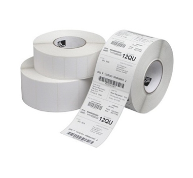[106688] Zebra etiquetas Termicas 1000D economy uncuated 102mm x 102mm, 25mm color blanco. Caja de 12 rollos con 700 unidades rollo. Para impresoras de sobremesa