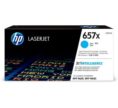 [113057] HP Toner LaserJet Enterprise MFP M681 Cyan 657X