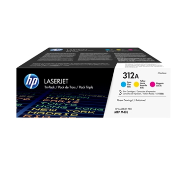 [112908] HP LASER JET 312A PACK 3 TONER CIAN/MAGENTA/AMARILLO 2.700 PAGINAS