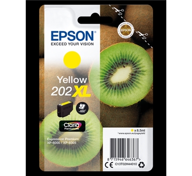 [111917] EPSON SINGLEPACK AMARILLO 202XL CLARIA PREMIUM INK WORKFORCE SX EPSON