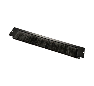 [111874] Panel guiacables superior/inferior para racks - Con cepillo - Color negro - 360mm - Para rack de 10"