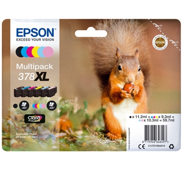 [111662] EPSON Multipack 6-colours 378XL Claria Photo HD ink