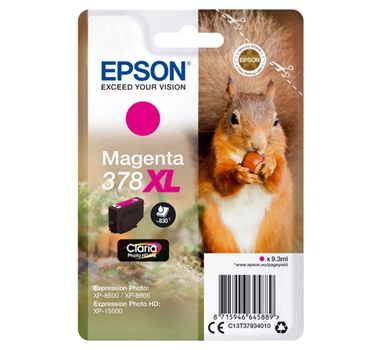 [111658] EPSON Magenta 378XL Claria Photo HD ink