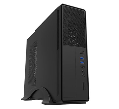 [111514] Caja sobremesa microATX Slim Unykach UK-2010 - FA SFX 450W - USB 3.0 x2 , USB 2.0 x1 Audio, Micrófono y Lector de tarjetas MS/MMC/SD frontal