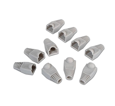 [111273] Nanocable - Funda conector de red RJ45 OEM - Bolsa de 10 unidades - Color Gris