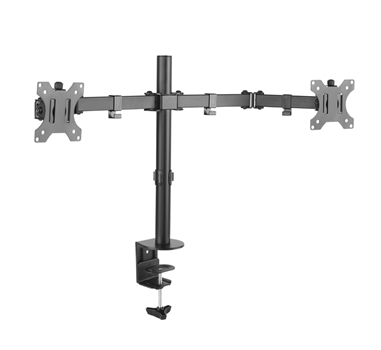 [111044] TooQ - Soporte de mesa DB1232TN-B Giratorio e Inclinable 2 Brazos para Monitor/TV 13"32" Negro