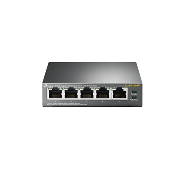 [110963] TP-Link - Switch TL-SG1005P -5 puertos 10/100/1000 Gigabit - 4 Puertos POE 802.3af - Carcasa metalica