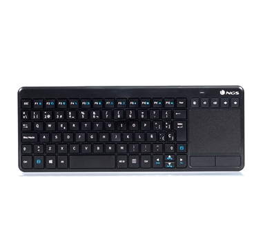 [110521] NGS - Teclado TV Warrior - Multmedia - Touchpad - Inalambrico - Negro  