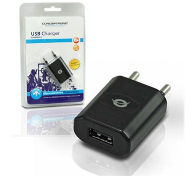 [110302] Conceptronic - Cargador USB 1A 5V para Smartphone / Tablet