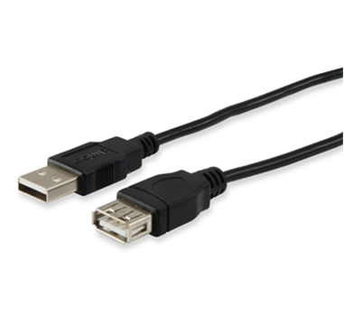 [110184] Equip - Cable Alargador USB USB/A/H a USB/A/M - 1.8m - Negro