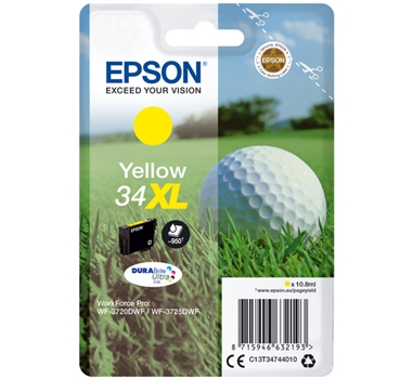 [110156] EPSON Cartucho 34XL amarillo WF3720 WF3725 DURABrite Ultra ink 10.8ml