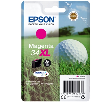 [110155] EPSON Cartucho 34XL magenta WF3720 WF3725 DURABrite Ultra ink 10.8ml
