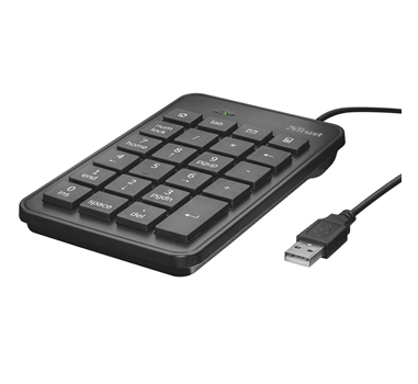 [109934] Trust - Teclado númerico Xalas - 23 Teclas - 5 Multimedia - USB