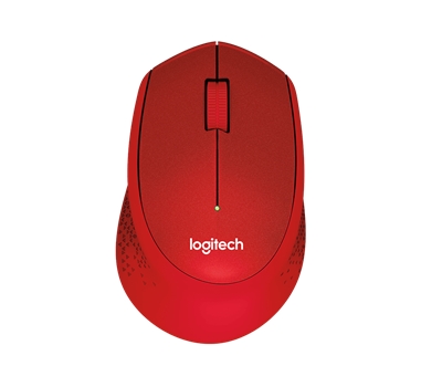 [109689] Logitech - Raton inalambrico M330 Silent - 1000DPI - 2,4Ghz - Nano receptor - Rojo - Larga autonomia