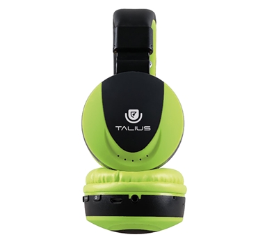 [109518] Talius - Auriculares HPH-5006BT - Formato diadema - Inalambricos - Bluetooth - microSD - Radio FM - Microfono - Control de volumen - Verde