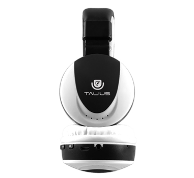 [109515] Talius - Auriculares HPH-5006BT - Formato diadema - Inalambricos - Bluetooth - microSD - Radio FM - Microfono - Control de volumen - Blancos