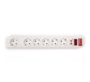 [108810] Salicru - Regleta SPS Safe 6 - 6 Tomas Schuko - Interruptor ON/OFF