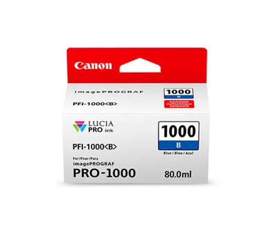 [108743] Canon Cartucho Azul PFI-1000B  iPF PRO1000 80ML.