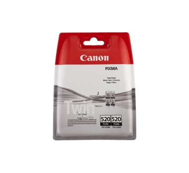[108483] CANON CART. PGI520BK PACK 2UD. NEGRO PIXMA MX870/MX860/IP3600/MP630