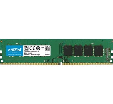 [108011] Crucial - DDR4 - 4GB - DIMM de 288 espigas - 2400 MHz / PC4-19200 - CL17 - 1.2 V - sin memoria intermedia - no ECC