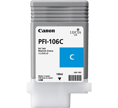 [107431] CANON CARTUCHO CIAN PFI106C  IPF6300/6350/6400/6450 130ml