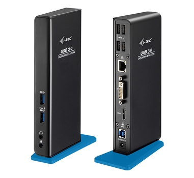 [107388] I-Tec - Docking Station ADVANCE USB 3.0 para Notebook/Tableta PC - 7 x puertos USB - 4 x USB 2.0 - 3 x USB 3.0 - Red (RJ-45) - HDMI - DVI - Línea salida de audio - Micrófono - Cableado