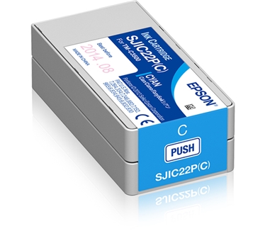 [107273] EPSON Tinta SJIC22P Cyan TM-C3500