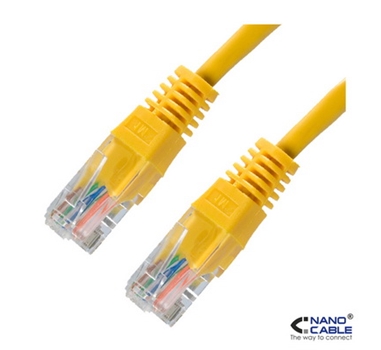 [106980] Nanocable - Cable de red latiguillo UTP CAT.6 de 3m - color Amarillo