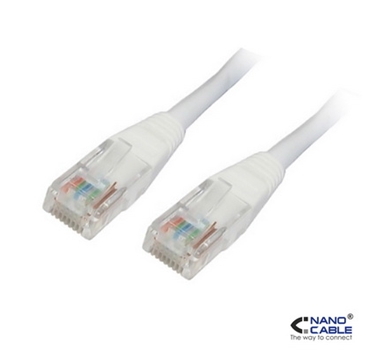 [106979] Nanocable - Cable de red latiguillo UTP CAT.6 de 3m - color Blanco