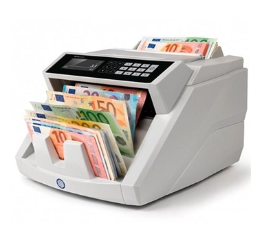 [106886] Safescan 2465-S - Contador de billetes automatico, detector de billetes falsos 7 Puntos, 7 divisas, función suma y fajos, 1000 billetes/minuto