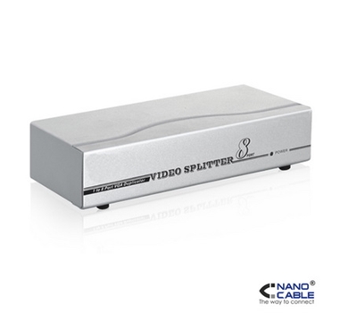 [106863] Nanocable - Splitter Multiplexor VGA - 1 entrada - 8 salidas, con alimentacion