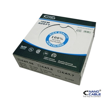[106815] Nanocable - Cable de red bobina UTP CAT.6  de 100m rigido AWG24