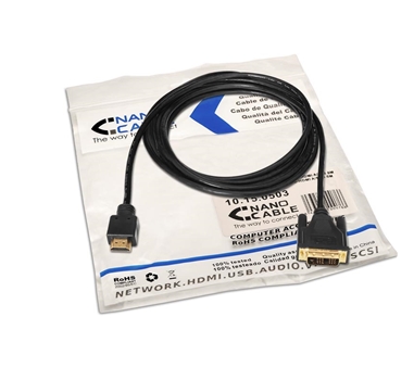 [106719] Nanocable - Cable DVI a HDMI DVI18+1/M-HDMI A/M 3m