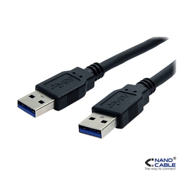 [106695] Nanocable - Cable USB 3.0 de 2,0m A/M - A/M negro