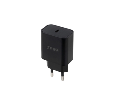 [130765] CARGADOR DE PARED USB-C PD3.0 20W NEGRO