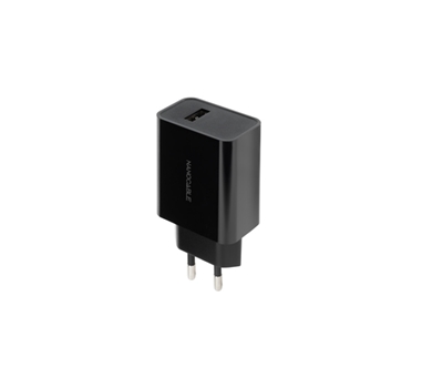 [126013] Cargador de Pared Nanocable 10.10.2004/ 1xUSB/ 2.1A/ Negro