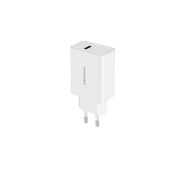 [126012] Cargador de Pared Nanocable 10.10.2003/ 1xUSB/ 2.1A/ Blanco