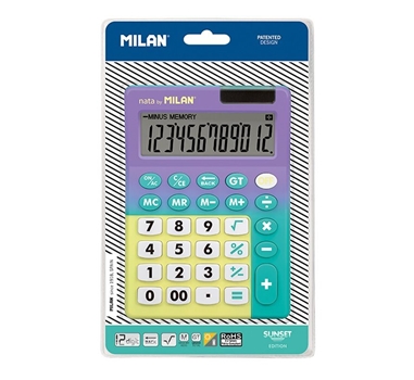 [122913] MILAN CALCULADORA SUNSET LILA 12 DIGITOS