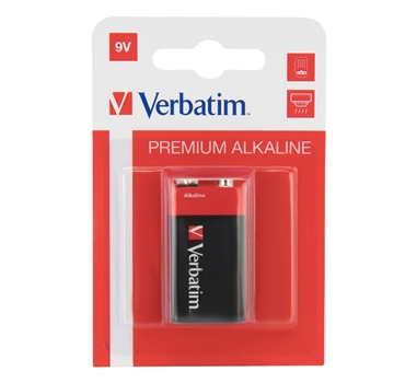 [120387] VERBATIM PILAS ALCALINAS DE 9V - 6LR61- PACK 1 UD