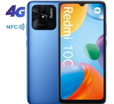 [123402] Xiaomi - Smartphone Redmi 10C - NFC  - 6.71" - FHD+ - 4/64GB - 4G - Dualism - A11.0 - Azul Ocano