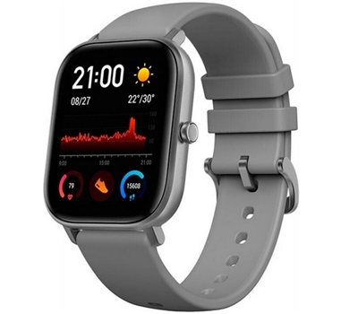 [122596] Huami - Smartwatch Amazfit GTS - Notificaciones - Frecuencia cardiaca - GPS - Gris Lava