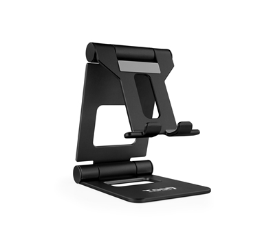 [121747] TooQ -Soporte de sobremesa ajustable para teléfono / tablet hasta 10” - Negro