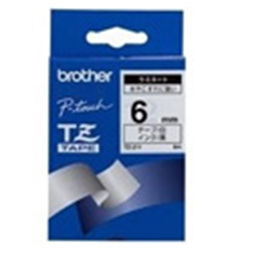 [57080] BROTHER CINTA ROTULADORA LAMINADA NEGRO/BLANCO 8M 6MM PT-/1950VP T1
